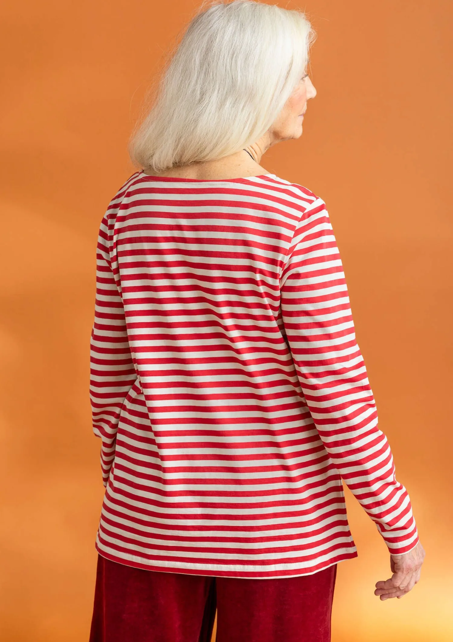 Cheap Gudrun Sjödén Basic-Streifenshirt aus Bio-Baumwolle purpur-walderdbeere
