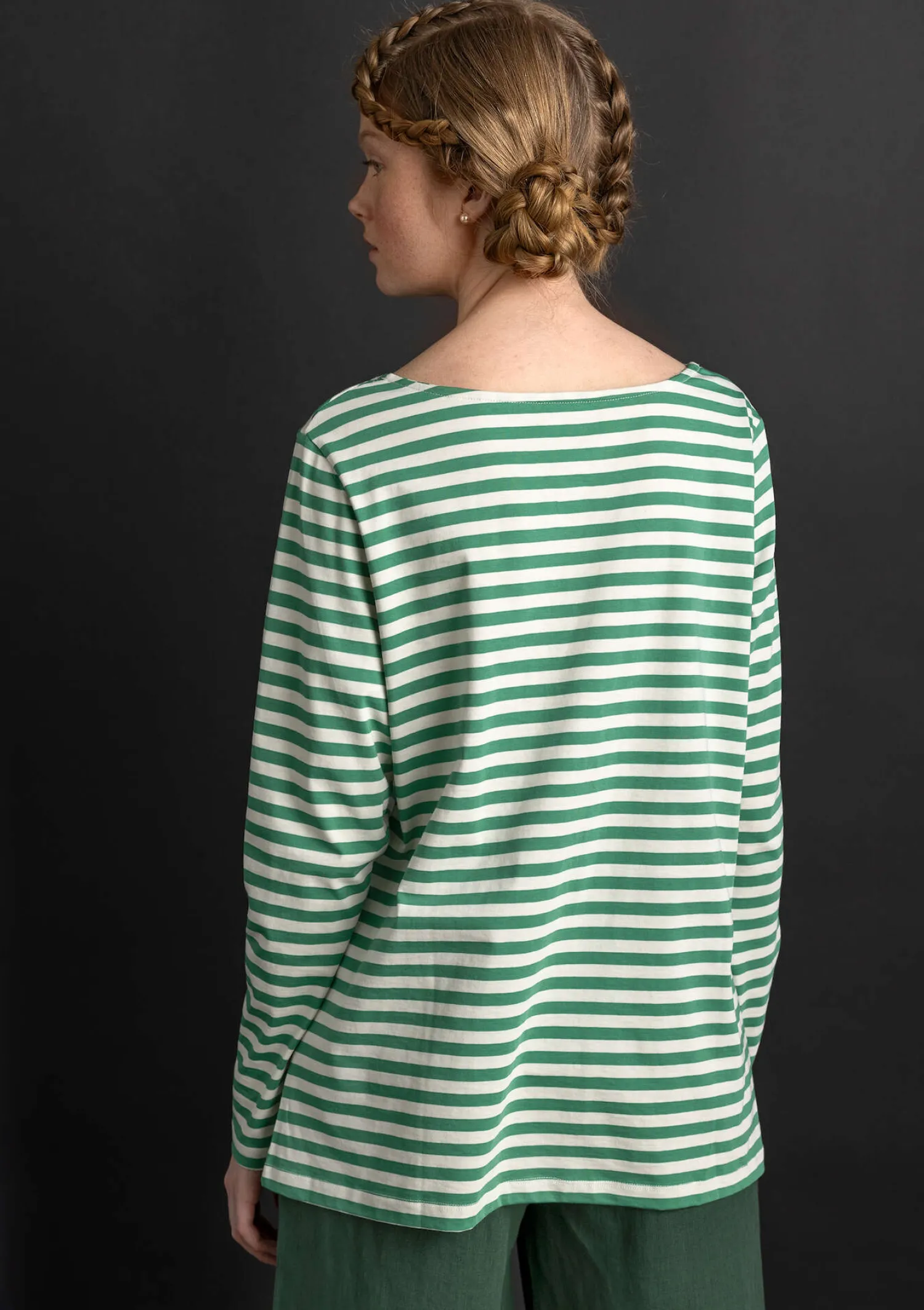 Cheap Gudrun Sjödén Basic-Streifenshirt aus Bio-Baumwolle purpur-walderdbeere