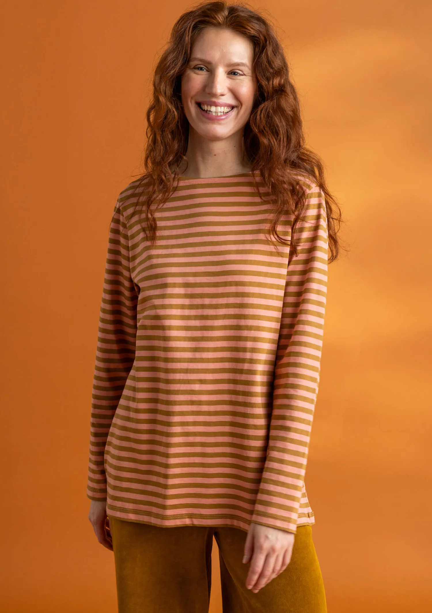 Hot Gudrun Sjödén Basic-Streifenshirt aus Bio-Baumwolle feder-walderdbeere