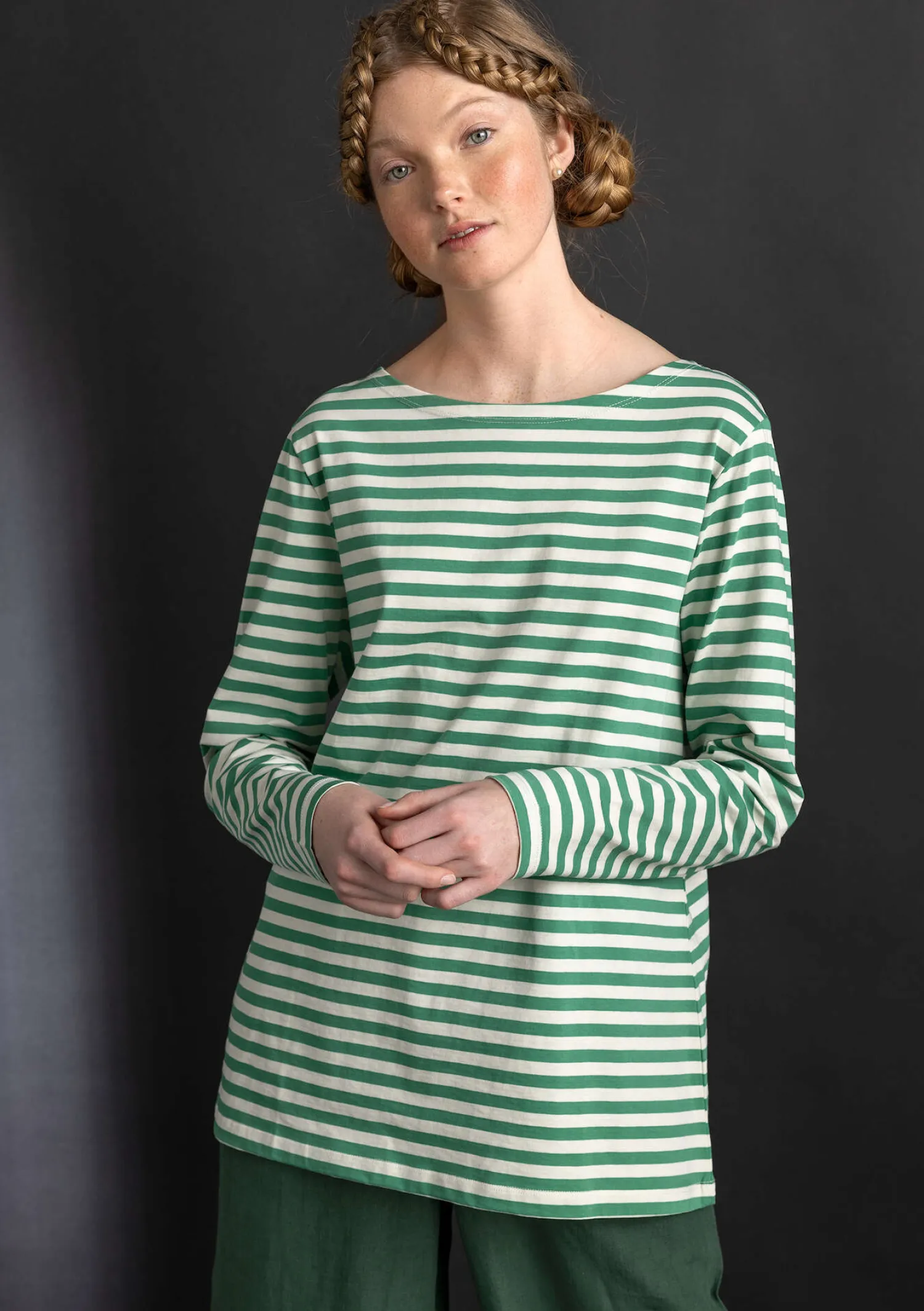 New Gudrun Sjödén Basic-Streifenshirt aus Bio-Baumwolle purpur-walderdbeere
