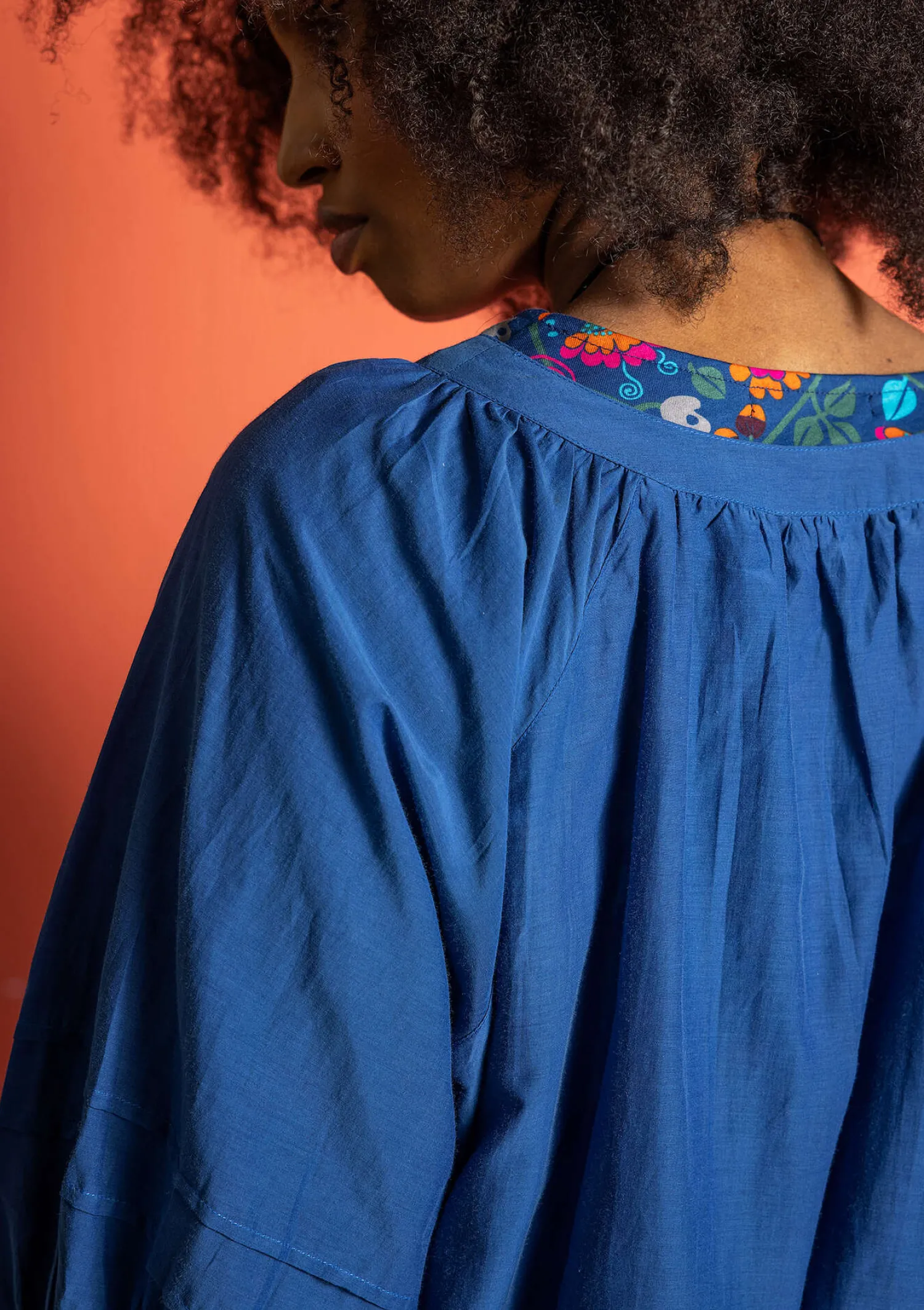 Discount Gudrun Sjödén Bluse aus Baumwolle/Seide indigoblau