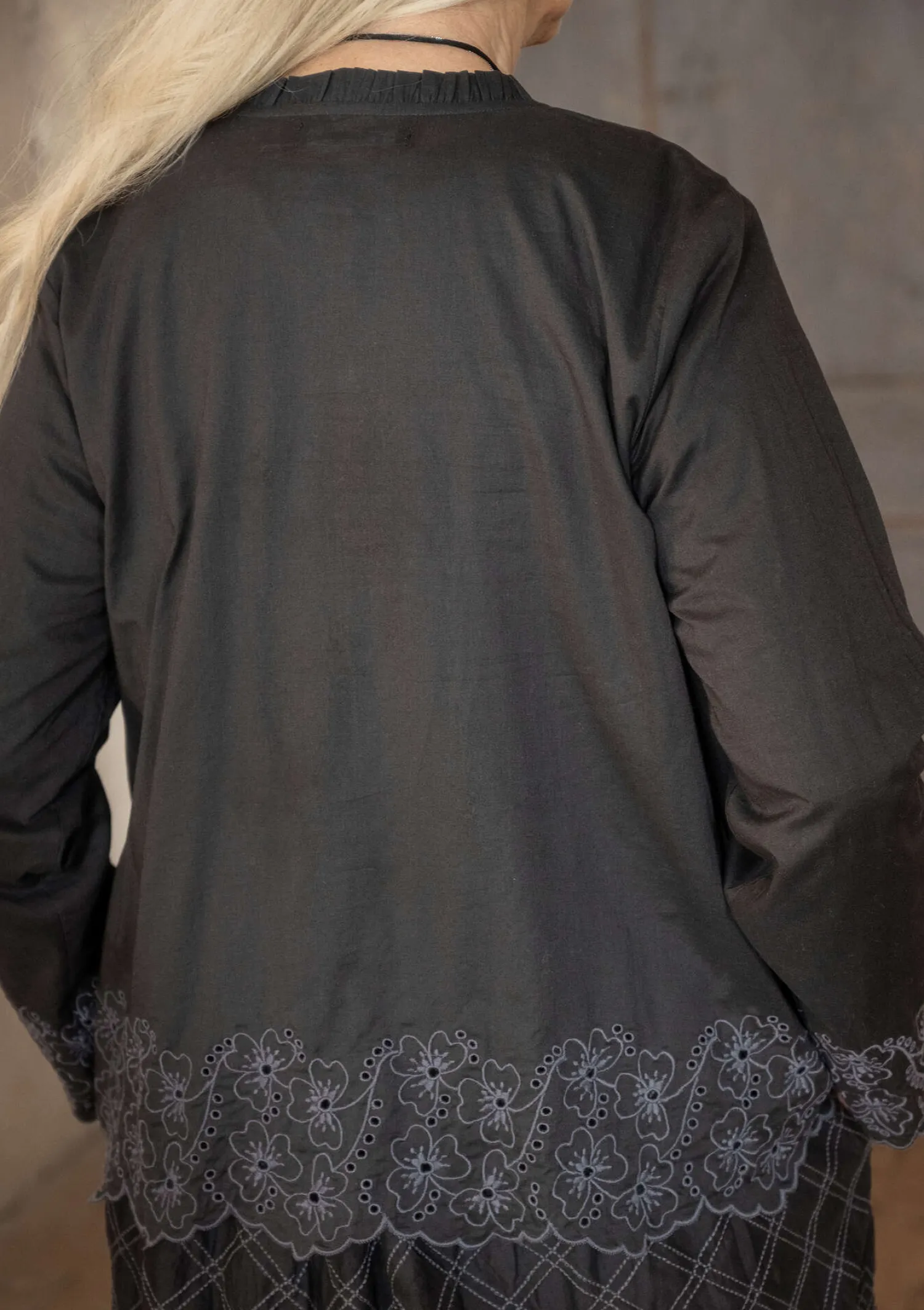 Best Sale Gudrun Sjödén Bluse „Birta“ aus Bio-Baumwolle veronagrün