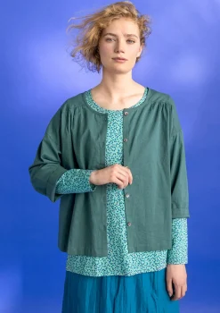 Cheap Gudrun Sjödén Bluse „Hedda“ aus Bio-Baumwollgewebe schwarz-gemustert
