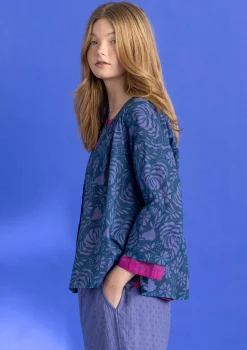 Shop Gudrun Sjödén Bluse „Hedda“ aus Bio-Baumwollgewebe opalgrün