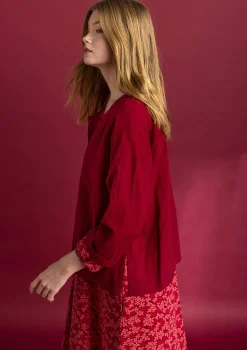 Cheap Gudrun Sjödén Bluse „Hedda“ aus Bio-Baumwollgewebe opalgrün