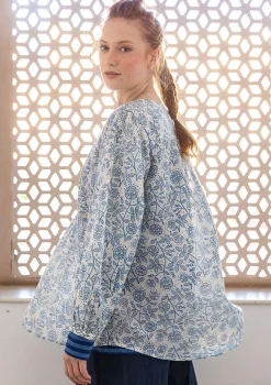 Cheap Gudrun Sjödén Bluse „Lisa“ aus Bio-Baumwolle hellsalbei