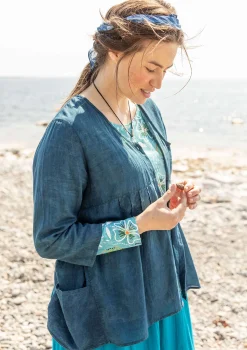 Best Sale Gudrun Sjödén Bluse „Samira“ aus Bio-Baumwolle rost