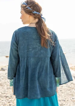 Best Sale Gudrun Sjödén Bluse „Samira“ aus Bio-Baumwolle rost