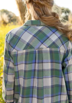 Store Gudrun Sjödén Bluse „Skagen“ aus Bio-Baumwollgewebe meeresgrün