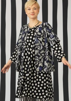 Flash Sale Gudrun Sjödén Bluse „Uuve“ aus Bio-Baumwolle alpenveilchen