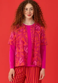 Fashion Gudrun Sjödén Bluse „Uuve“ aus Bio-Baumwolle basilikum