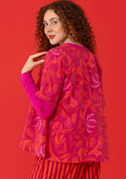 Fashion Gudrun Sjödén Bluse „Uuve“ aus Bio-Baumwolle basilikum