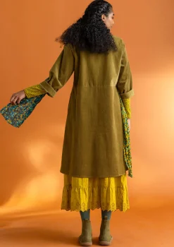Cheap Gudrun Sjödén Cordkleid aus Bio-Baumwolle/Elasthan dunkelaubergine