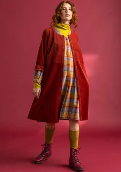 Clearance Gudrun Sjödén Cordkleid aus Bio-Baumwolle/Elasthan rost