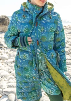 Best Gudrun Sjödén Daunenmantel „Bhumika“ aus Recycling-Polyester/Daunen indigofera