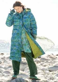 Sale Gudrun Sjödén Daunenmantel „Bhumika“ aus Recycling-Polyester/Daunen ananas