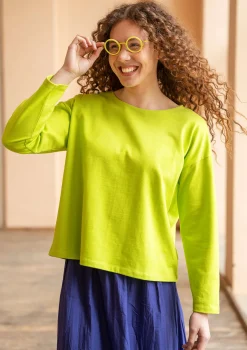 New Gudrun Sjödén Einfarbiges Shirt aus Bio-Baumwolle tagetes