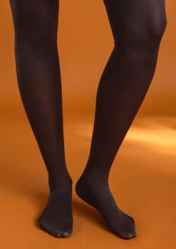 Shop Gudrun Sjödén Einfarbige Strumpfhose aus Recycling-Polyamid dunkelaubergine