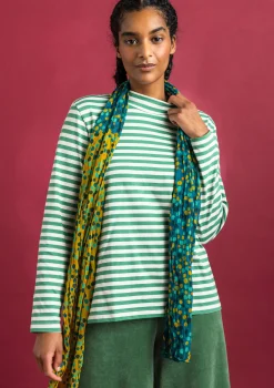 New Gudrun Sjödén Gestreiftes Stehkragenshirt aus Bio-Baumwolle purpur-walderdbeere