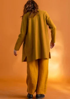 Fashion Gudrun Sjödén Gestrickter Blazer aus gefilzter Bio-Wolle weinrot