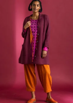 Cheap Gudrun Sjödén Gestrickter Blazer aus gefilzter Bio-Wolle ungefärbt