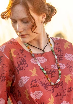 Cheap Gudrun Sjödén Halskette „Strandfynd“ aus Recycling-Glas/Recycling-Keramik schwarz