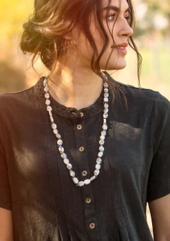 Cheap Gudrun Sjödén Halskette „Strandfynd“ aus Recycling-Glas/Recycling-Keramik schwarz