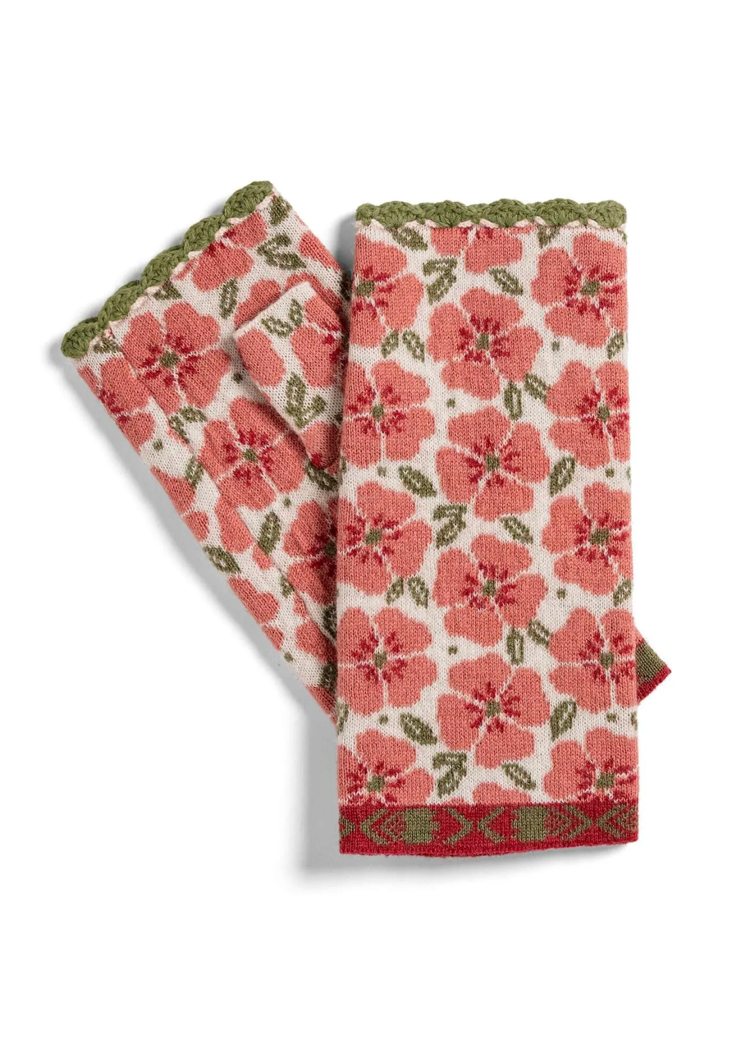 Discount Gudrun Sjödén Handstulpen „Anemone“ aus Bio-Wolle dunkellilie