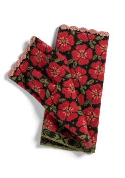 Best Gudrun Sjödén Handstulpen „Anemone“ aus Bio-Wolle schwarz