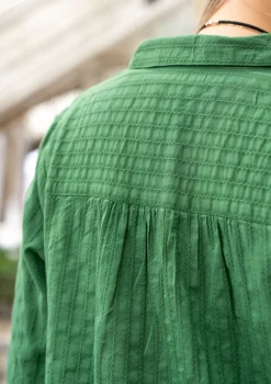 Shop Gudrun Sjödén Hemdblusenkleid „Värmland“ aus Bio-Baumwollgewebe schwarz