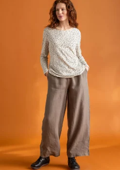 Best Gudrun Sjödén Hose „Asta“ aus Leinengewebe indigo-gestreift