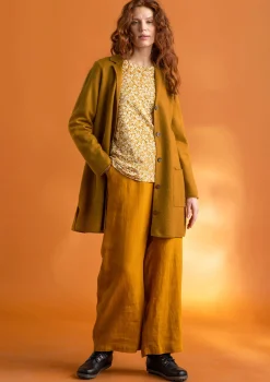 Best Gudrun Sjödén Hose „Asta“ aus Leinengewebe dunkelgrün
