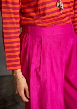 Best Gudrun Sjödén Hose aus Baumwolle/Seide indigoblau