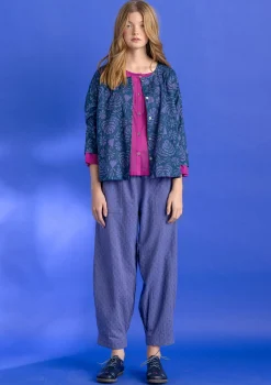 Flash Sale Gudrun Sjödén Hose aus Bio-Baumwolldobby blauglöckchen