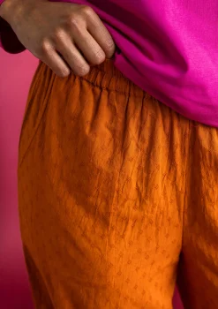 Best Gudrun Sjödén Hose aus Bio-Baumwolldobby schwarz