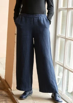 Store Gudrun Sjödén Hose aus Leinengewebe tinte