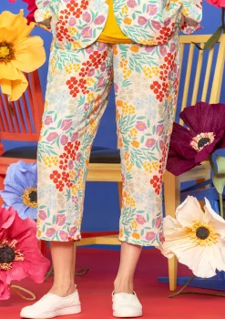 Shop Gudrun Sjödén Hose „Margit“ aus Leinen/Modal-Gewebe eismeerblau