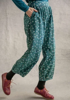 Cheap Gudrun Sjödén Hose „Mud“ aus Bio-Baumwollgewebe dunkelindigo