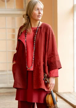 Best Gudrun Sjödén Jacke „Andante“ aus Leinen schwarz