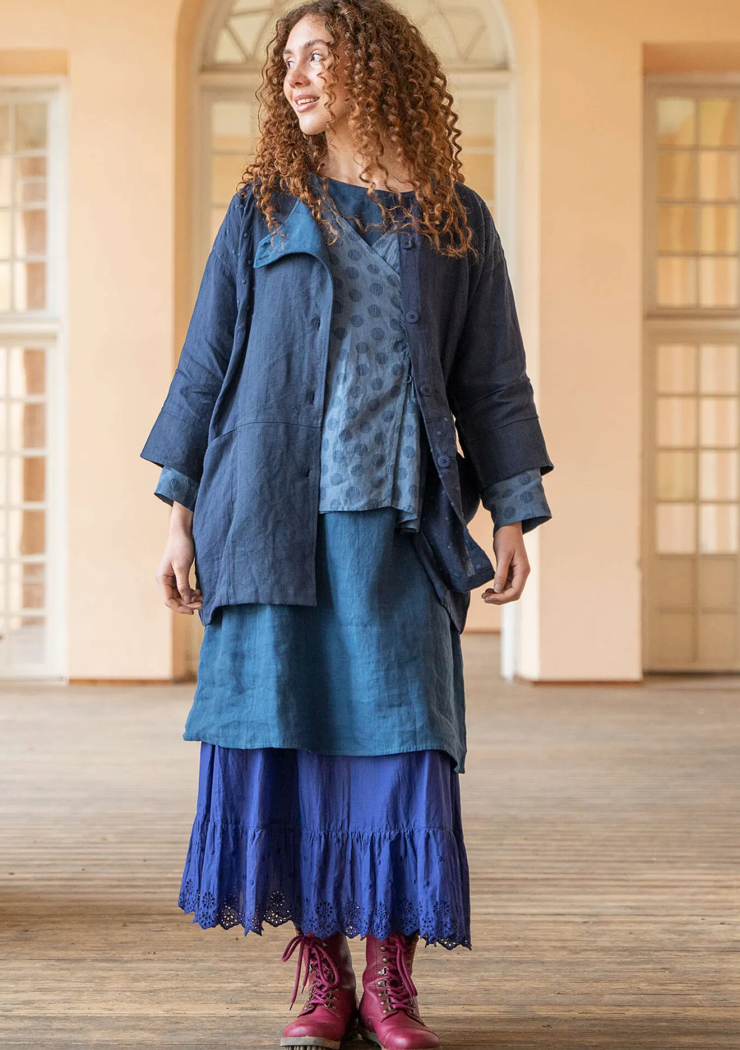 Best Gudrun Sjödén Jacke „Andante“ aus Leinen schwarz