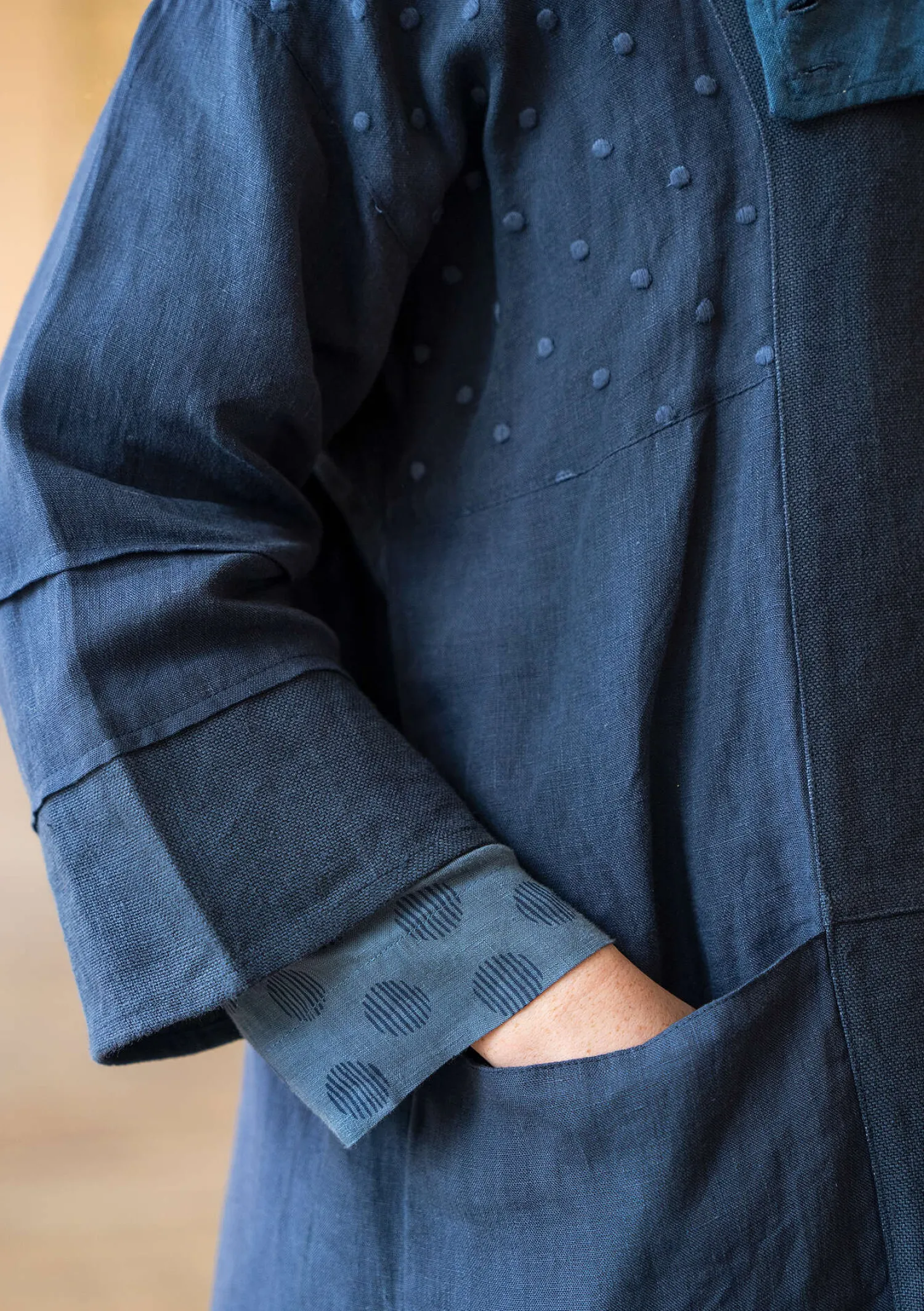 Discount Gudrun Sjödén Jacke „Andante“ aus Leinen schwarz