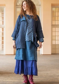 Best Gudrun Sjödén Jacke „Andante“ aus Leinen tinte