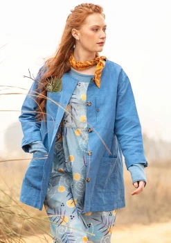 Store Gudrun Sjödén Jacke aus Leinen/Bio-Baumwolle leinenblau