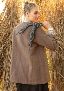 Sale Gudrun Sjödén Jacke aus Leinen/Bio-Baumwolle kartoffel
