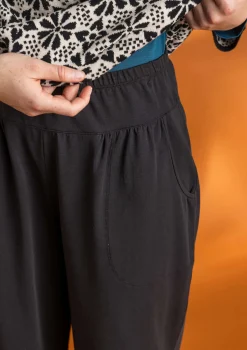 Fashion Gudrun Sjödén Jerseyhose aus Bio-Baumwolle/Elasthan dunkelgrün