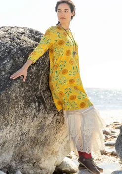 Best Sale Gudrun Sjödén Jerseykleid „Bhumika“ aus Bio-Baumwolle/Modal blauhäher