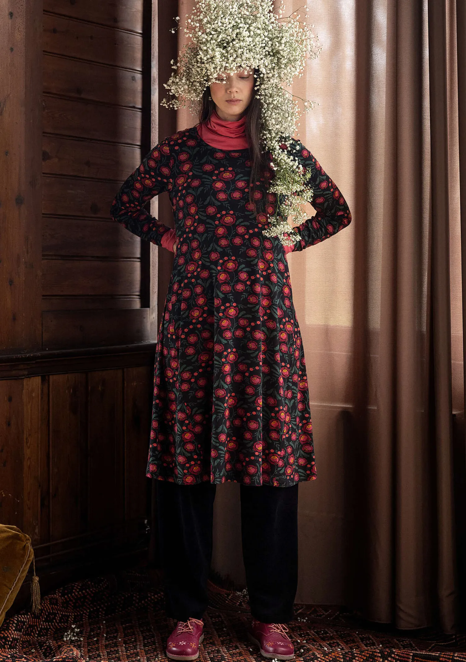 New Gudrun Sjödén Jerseykleid „Dagny“ aus Lyocell/Elasthan mohn