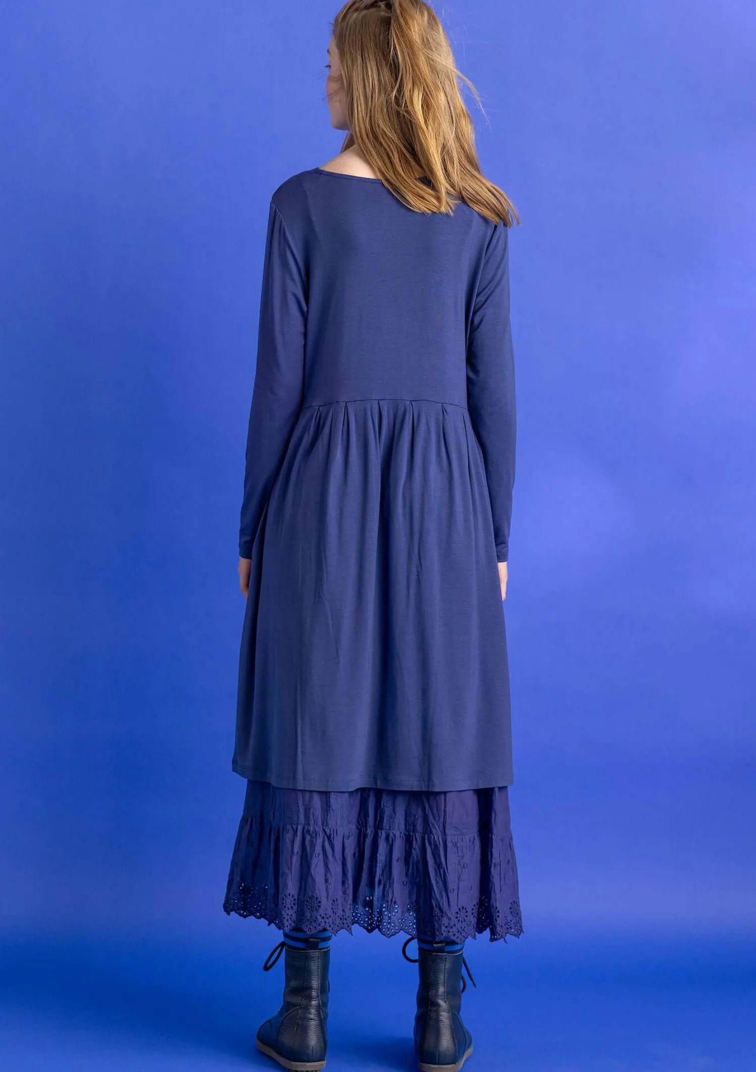 Fashion Gudrun Sjödén Jerseykleid „Helga“ aus Lyocell/Elasthan opalgrün