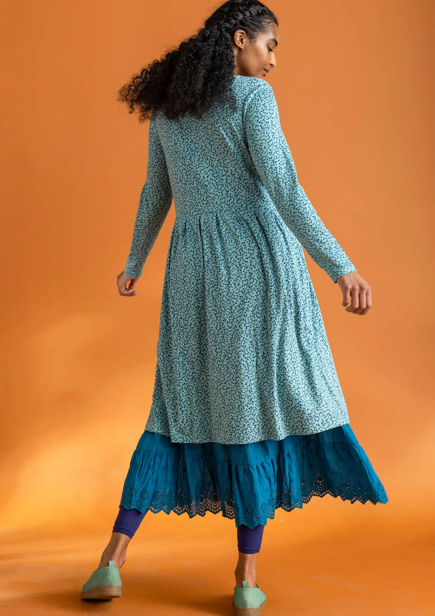 Best Gudrun Sjödén Jerseykleid „Helga“ aus Lyocell/Elasthan opalgrün