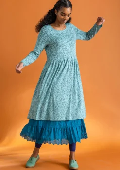 Outlet Gudrun Sjödén Jerseykleid „Helga“ aus Lyocell/Elasthan opalgrün